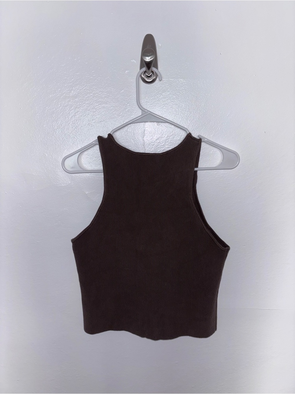 Reformation Ribbed Tank Top - Olive - Picture 3 of 3